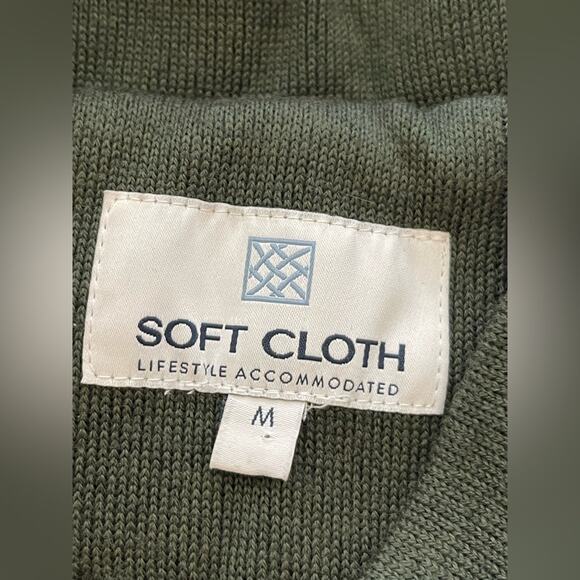 New ~ SOFT CLOTH LIFESTYLE ACCOM. ~ Knit Bomber Jacket Medium - Picture 3 of 7